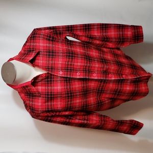 VINTAGE Beautiful Plaid Wool 'Flannel' Lumberjack Shirt XL